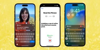 Apple accessibility improvements | Personal Voice screenshots