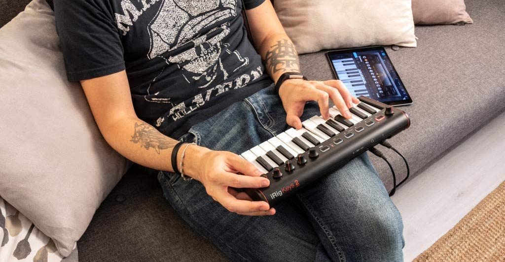 Best MIDI keyboard for iPad and Mac iRig Keys 2 Mini