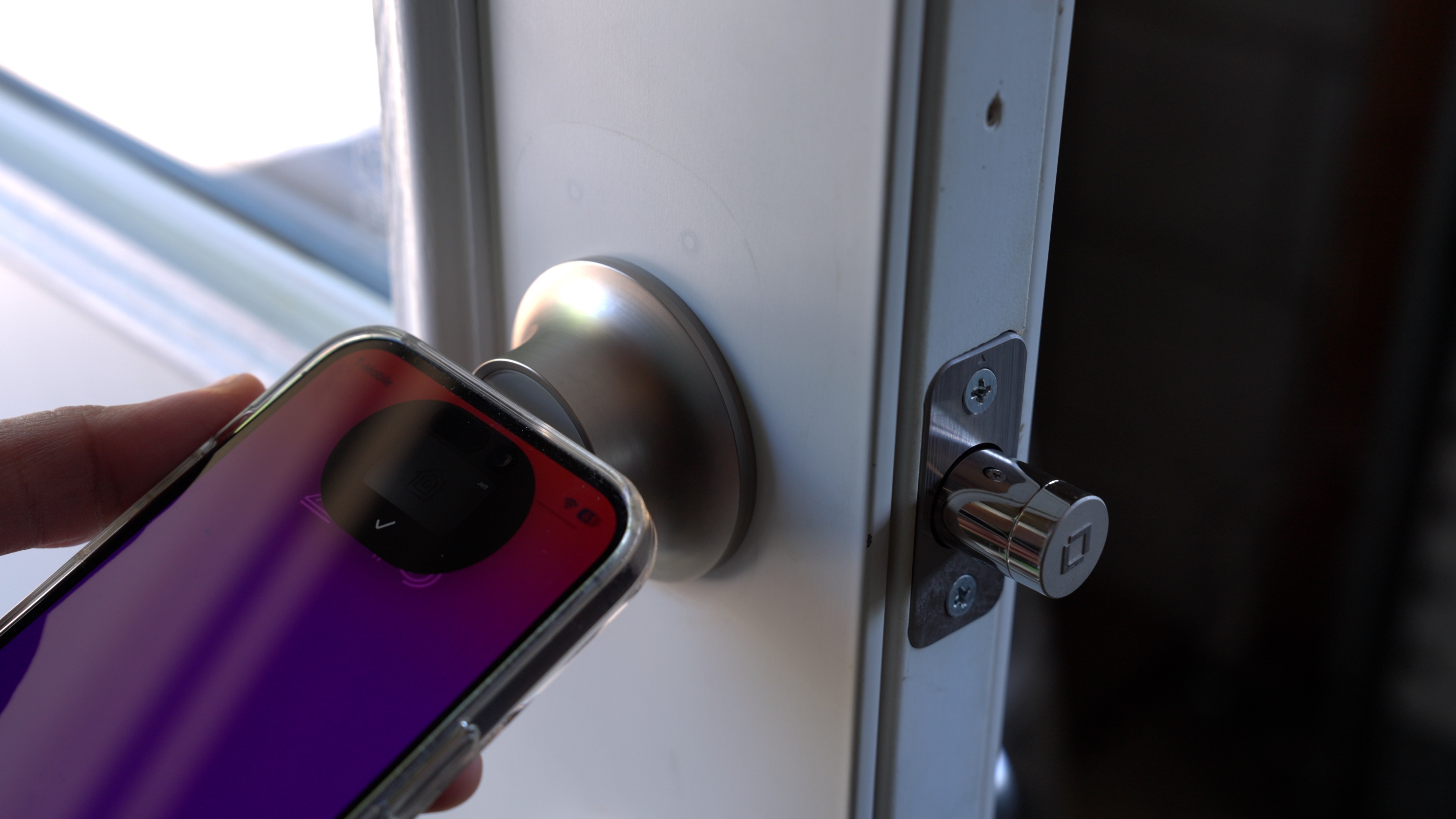 Unlocking Level Lock+ using Home Key.