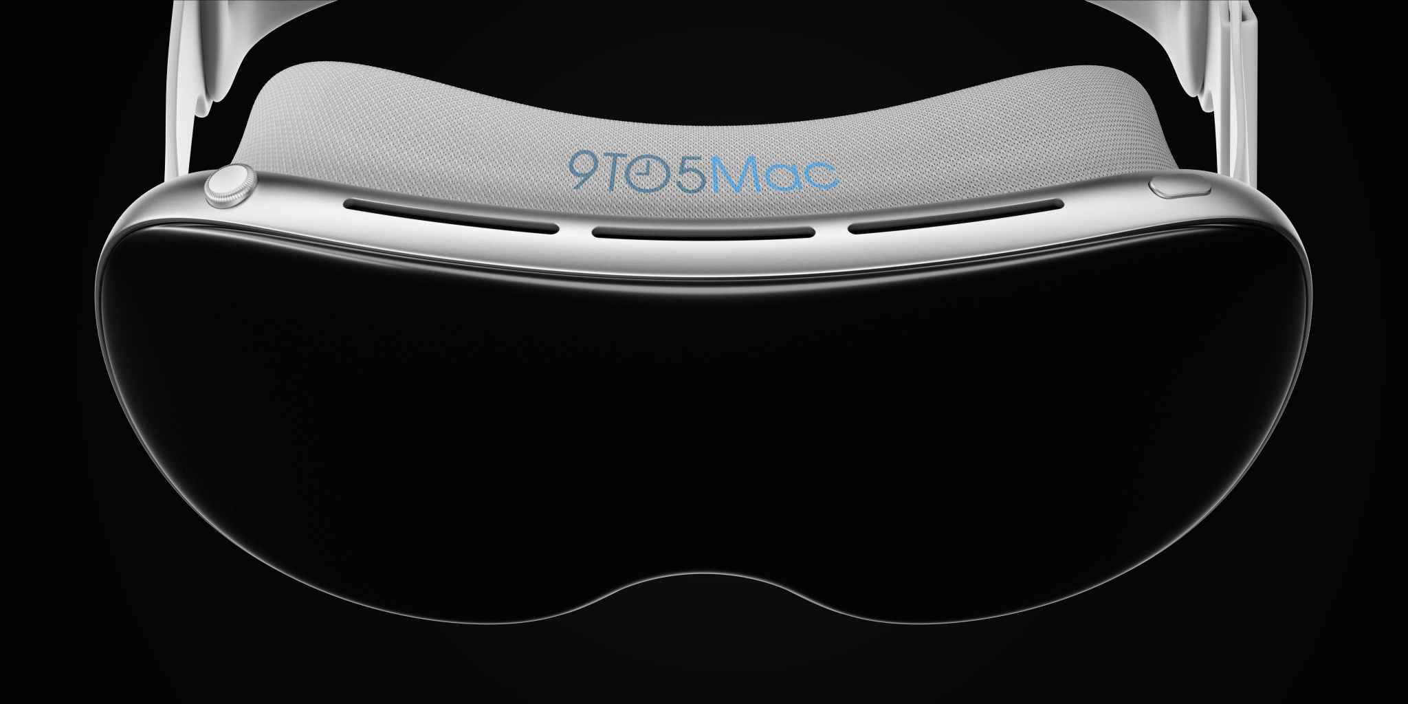 Zestaw Apple Virtual Reality podświetlony na zdjęciu przed WWDC 2023