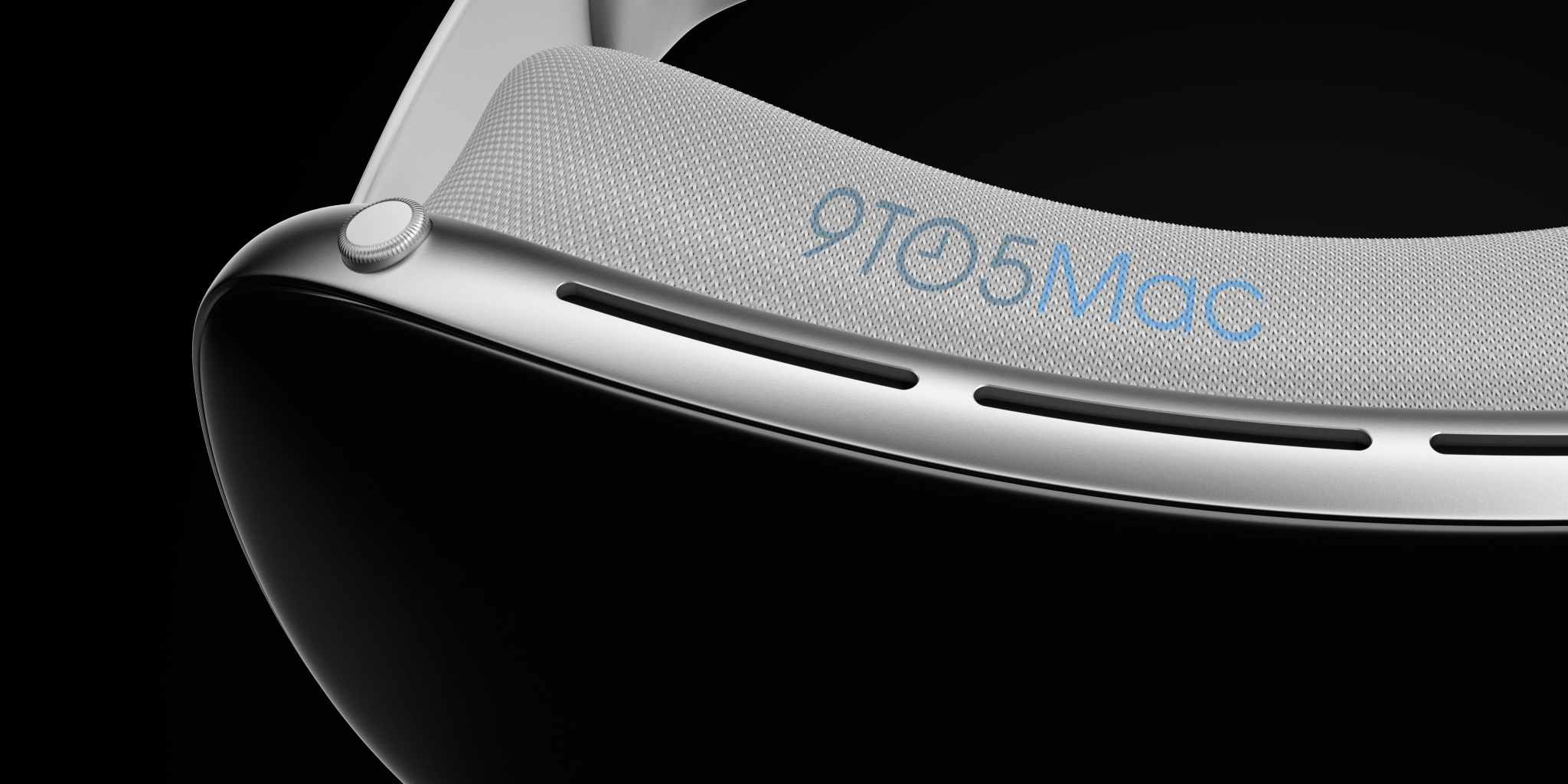 Zestaw Apple Virtual Reality podświetlony na zdjęciu przed WWDC 2023