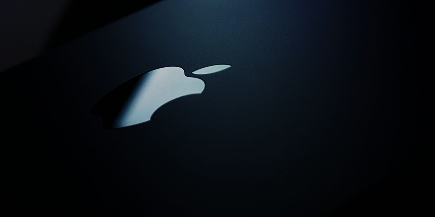 Reality Pro OS xrOS | Apple logo on moody black background