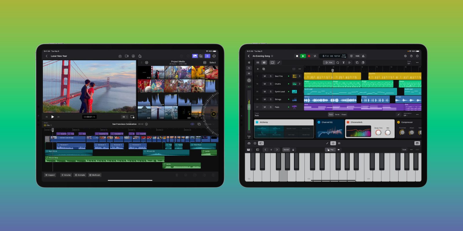 Final Cut Pro Logic Pro iPad