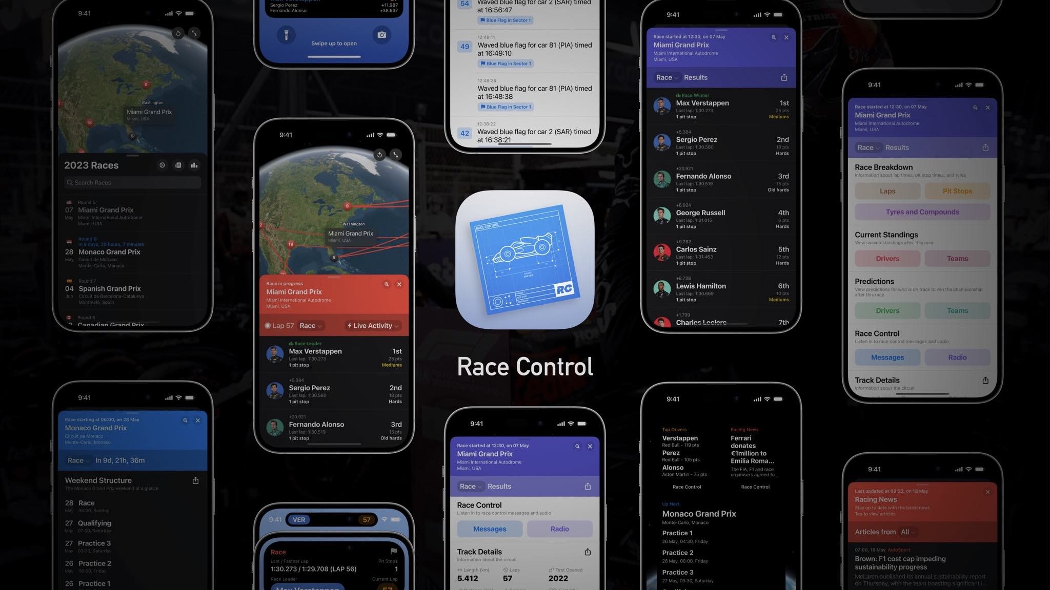 Race Control for iOS is a sharp and comprehensive indie app to keep up with everything F1