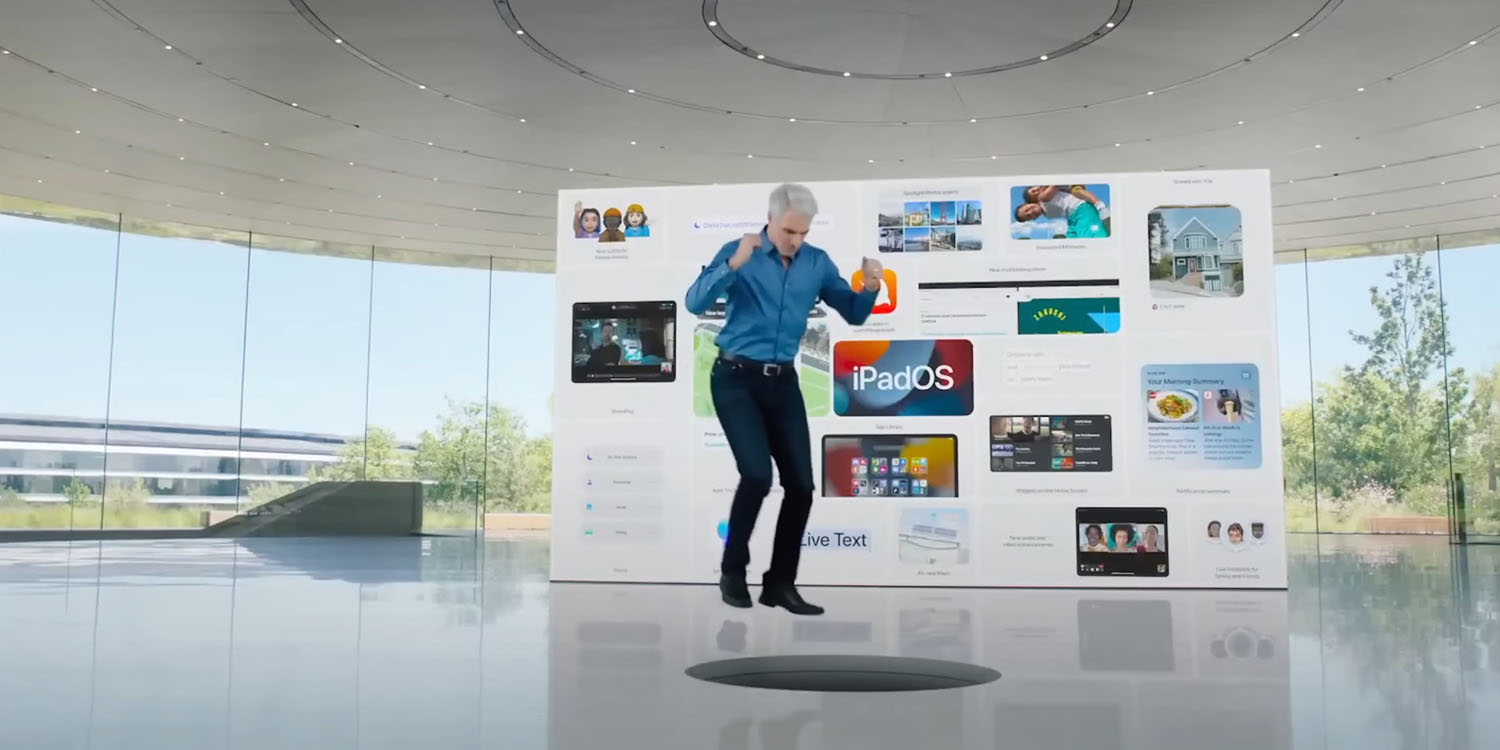 Apple keynote videos | Craig jumping through a hole in the floor