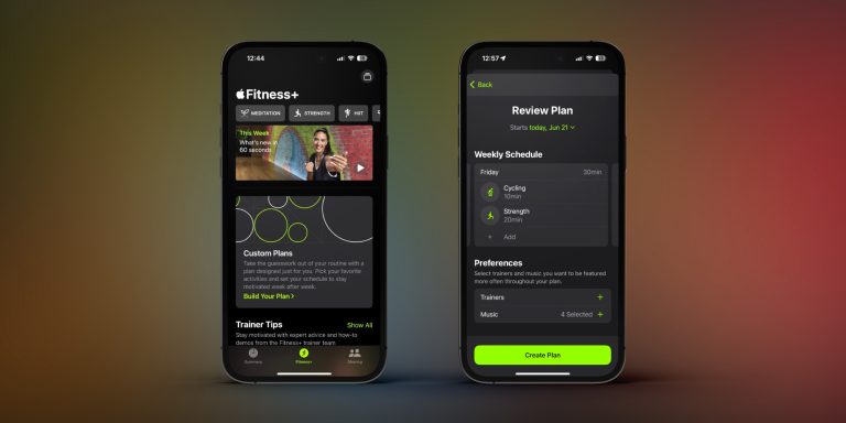 create custom Apple Fitness+ plans