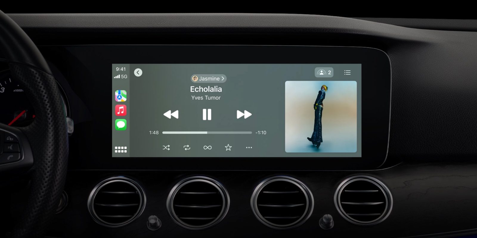 photo of CarPlay in iOS 17: Apple Music SharePlay, design updates, new wallpaper image