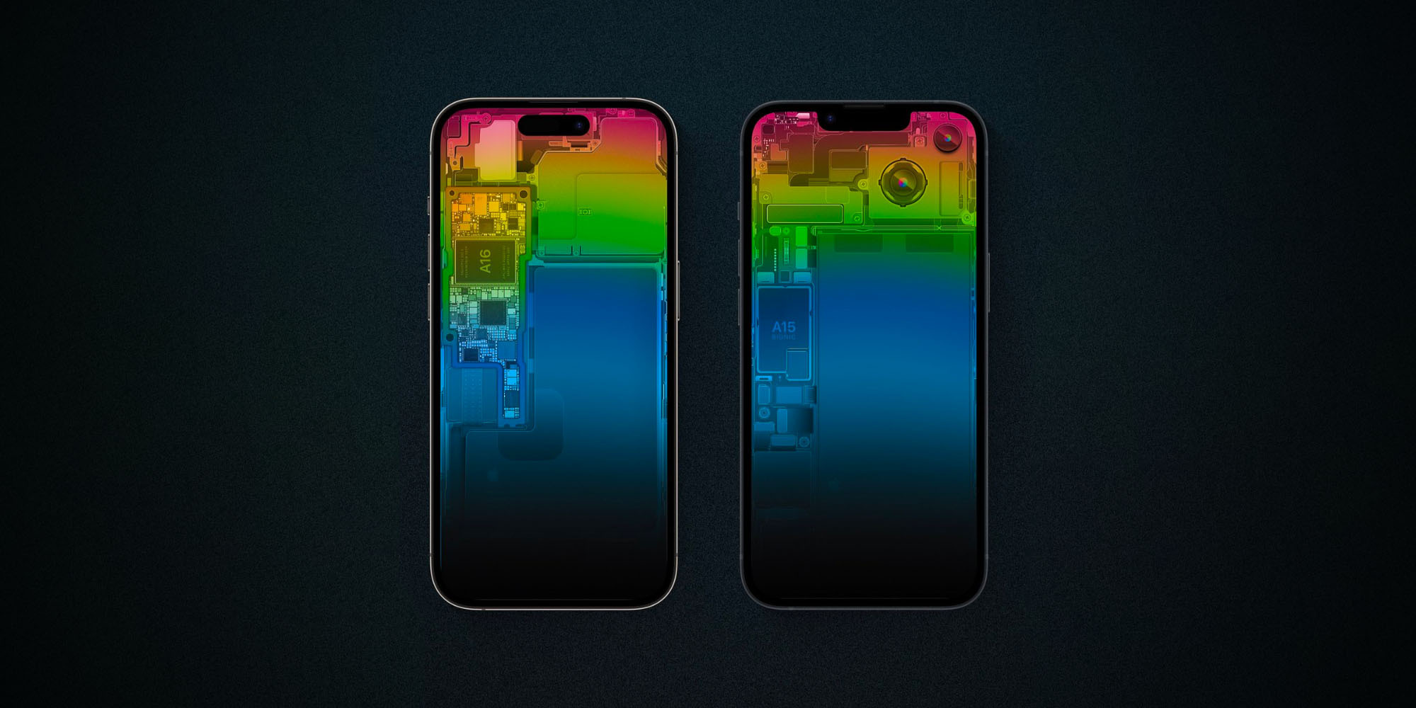 Download these impressive iPhone 14 schematic wallpapers