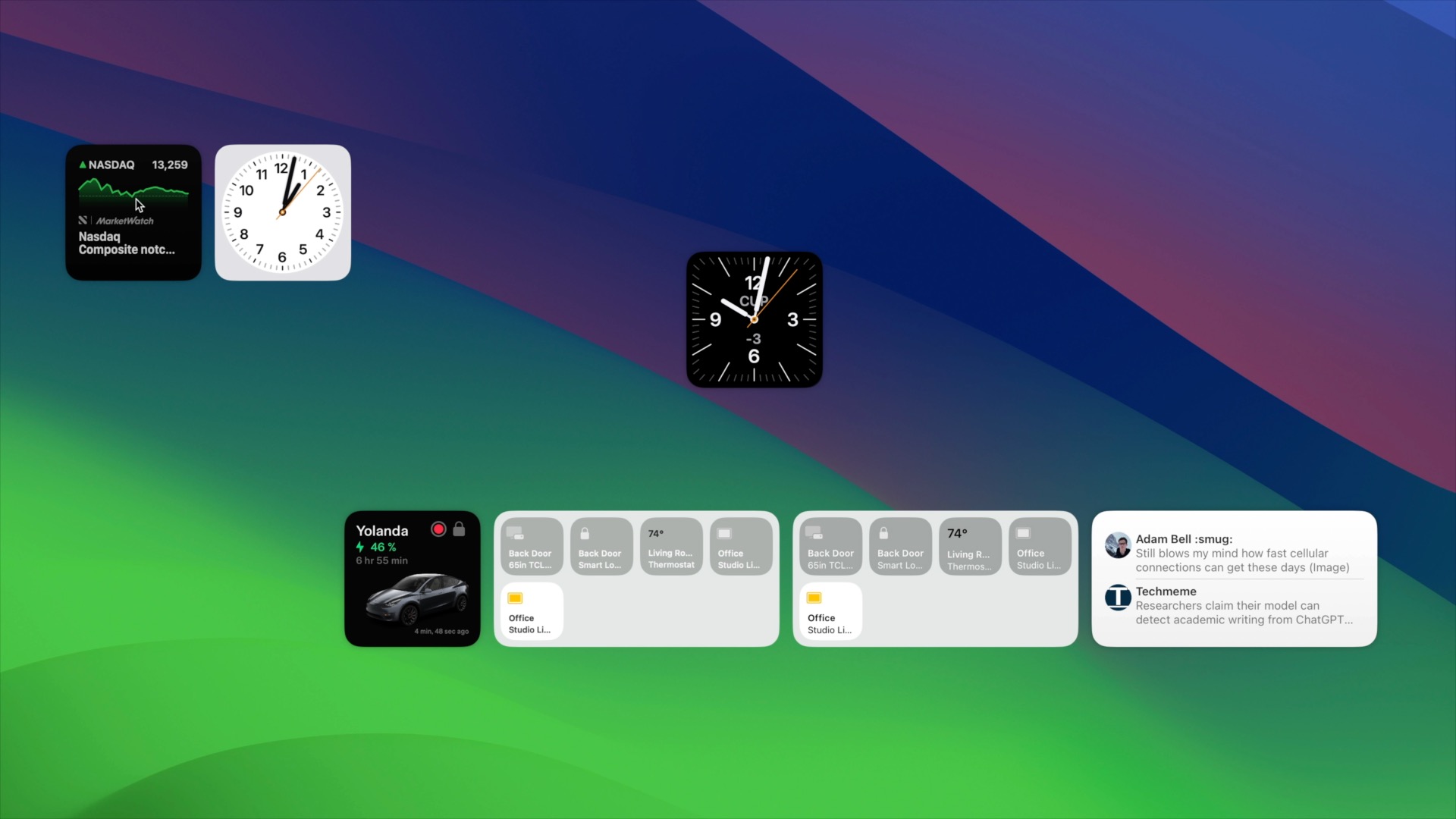 Central de widgets macOS Sonoma - macOS - MM Fórum