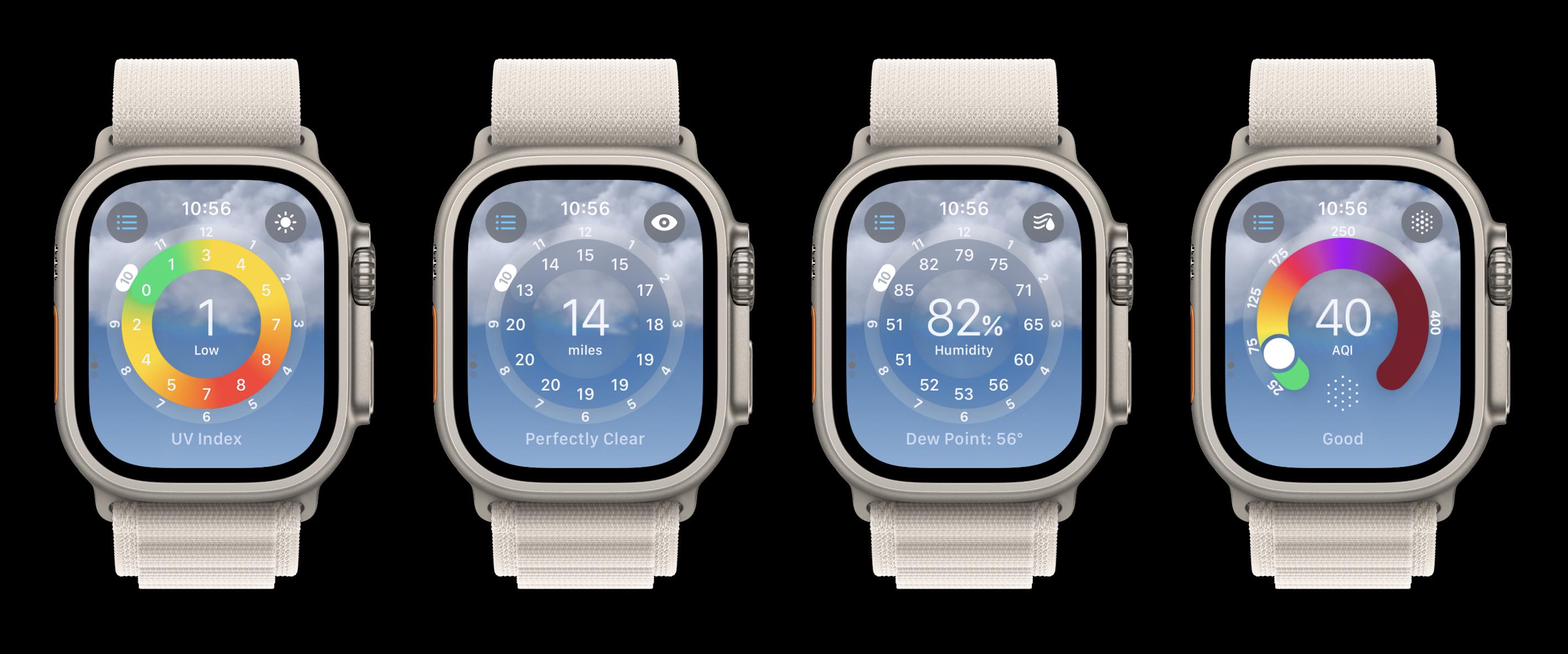 Yeni Apple Watch Hava Durumu uygulaması 3