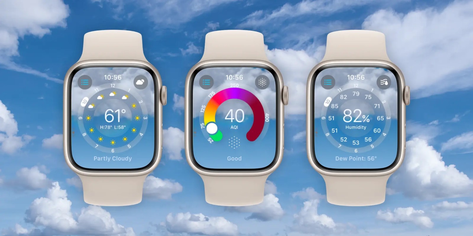 aplikasi Apple Watch Weather baru di watchOS 10