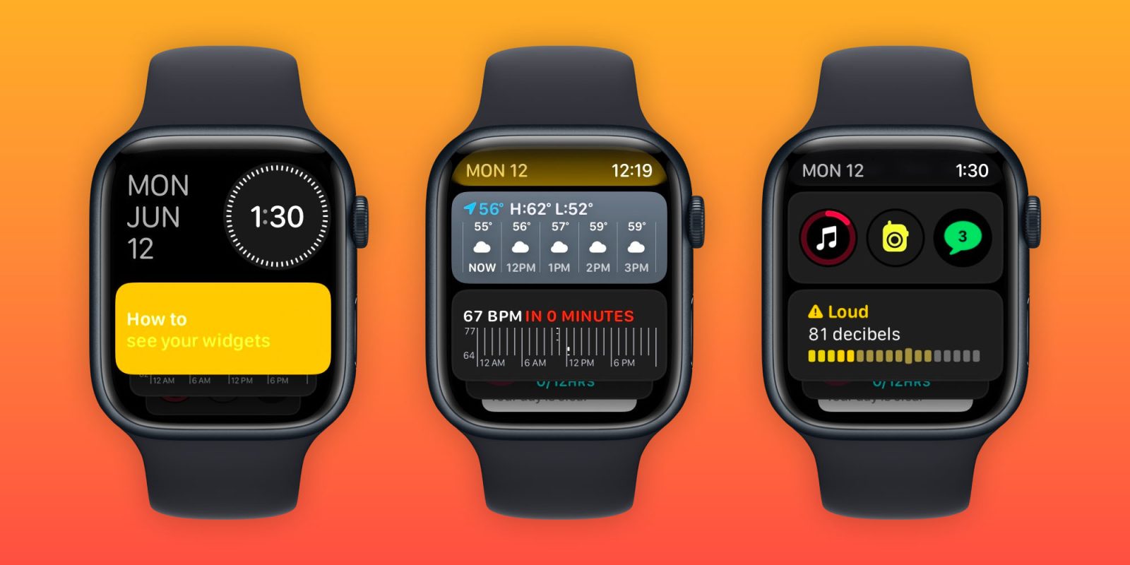 gunakan widget Apple Watch watchOS 10