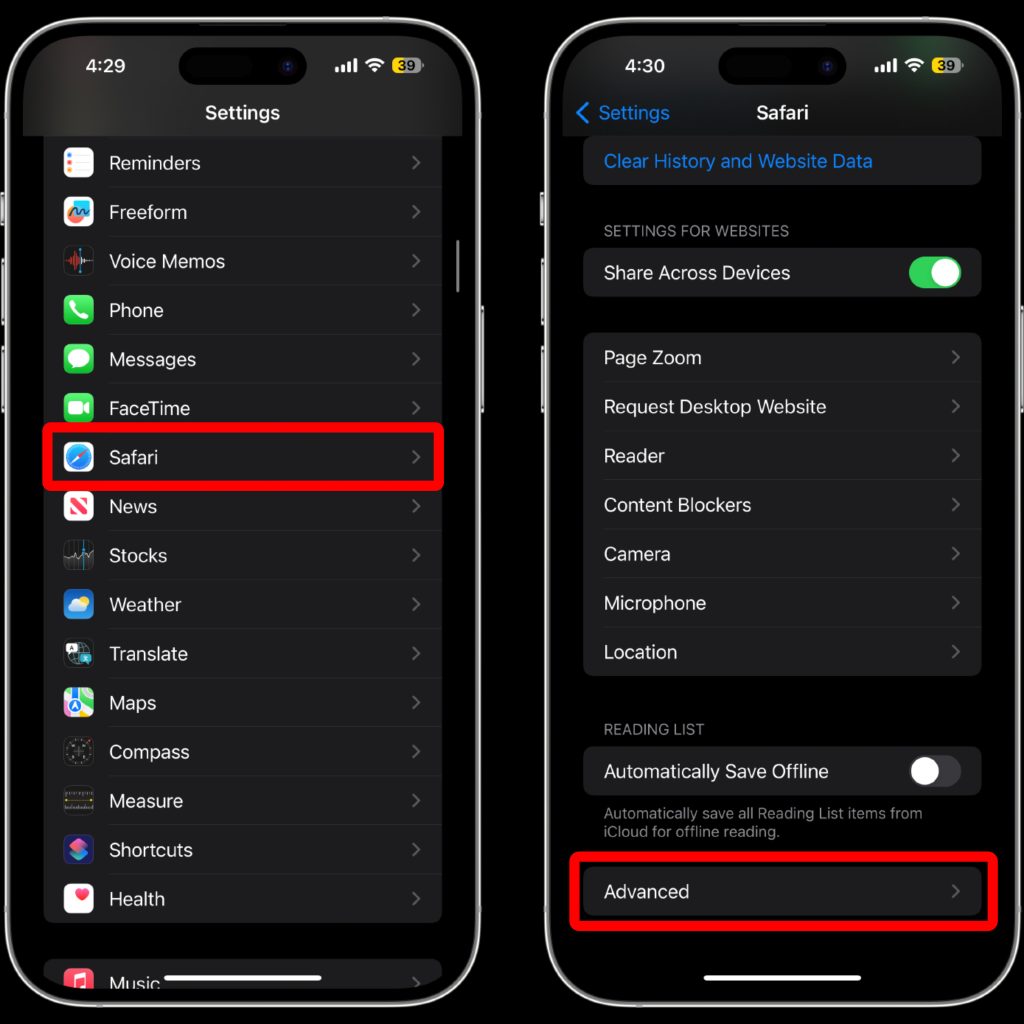 iOS 17 privacy and security feature that removes trackers from URLs in Safari on iPhone