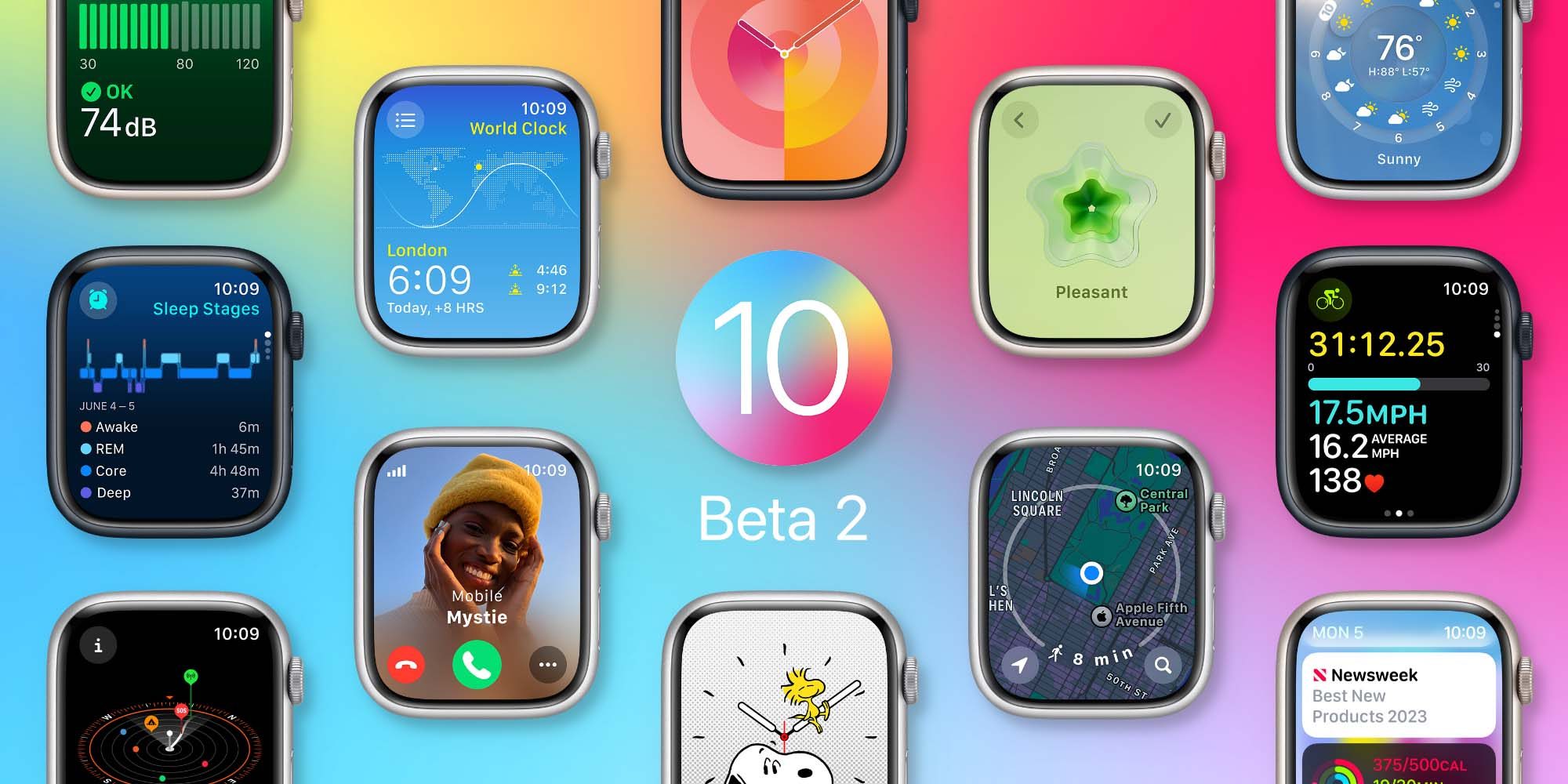 watchOS 10 beta 2 теперь доступна для Apple Watch