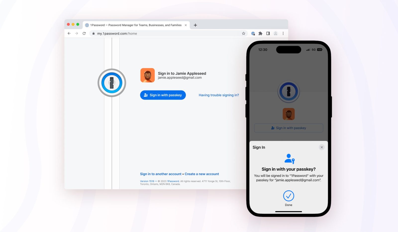 1Password will soon let users unlock their password vaults with passkeys