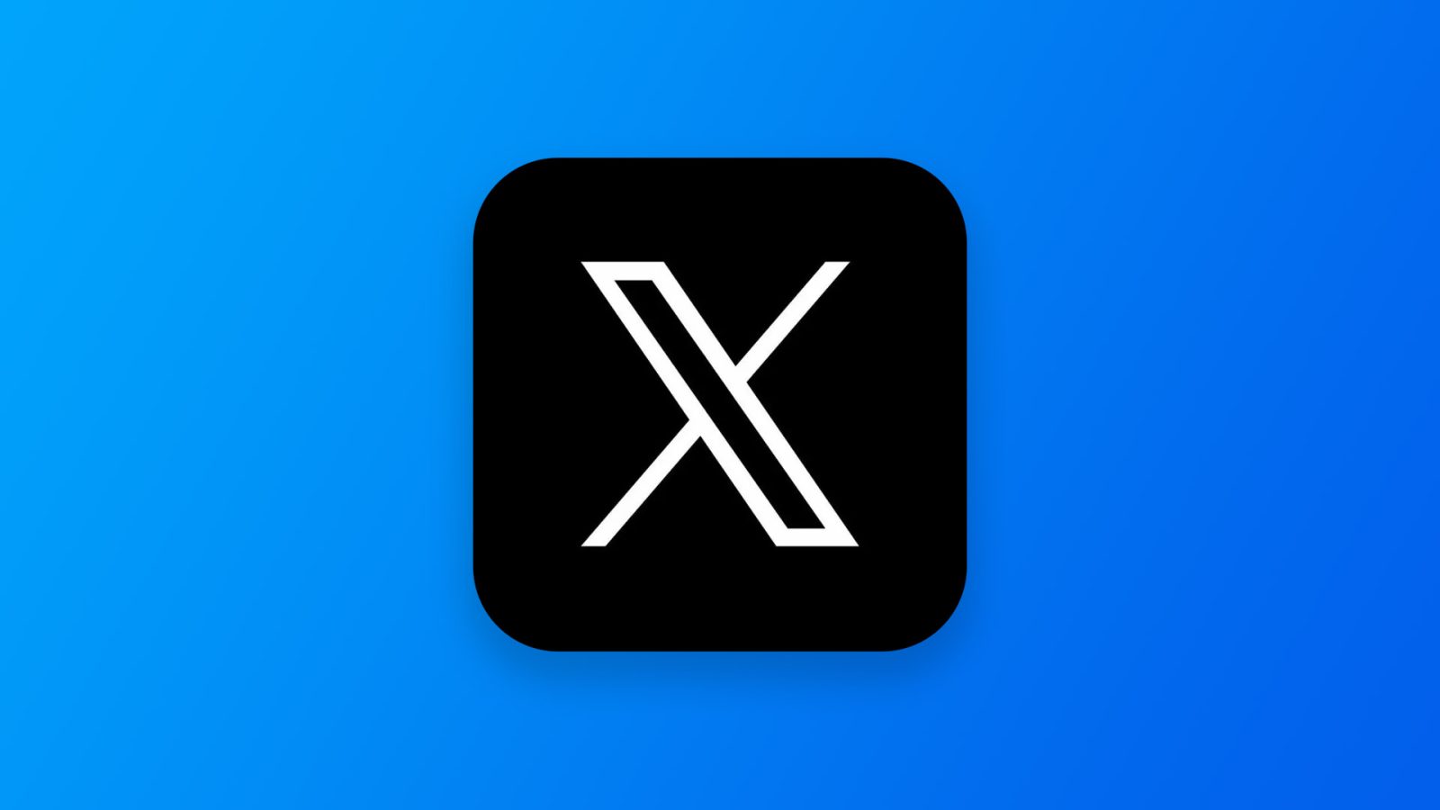 Значок приложения с логотипом X Twitter