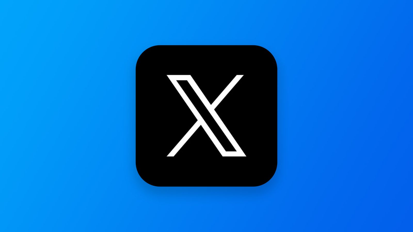 Icône de l'application du logo X Twitter