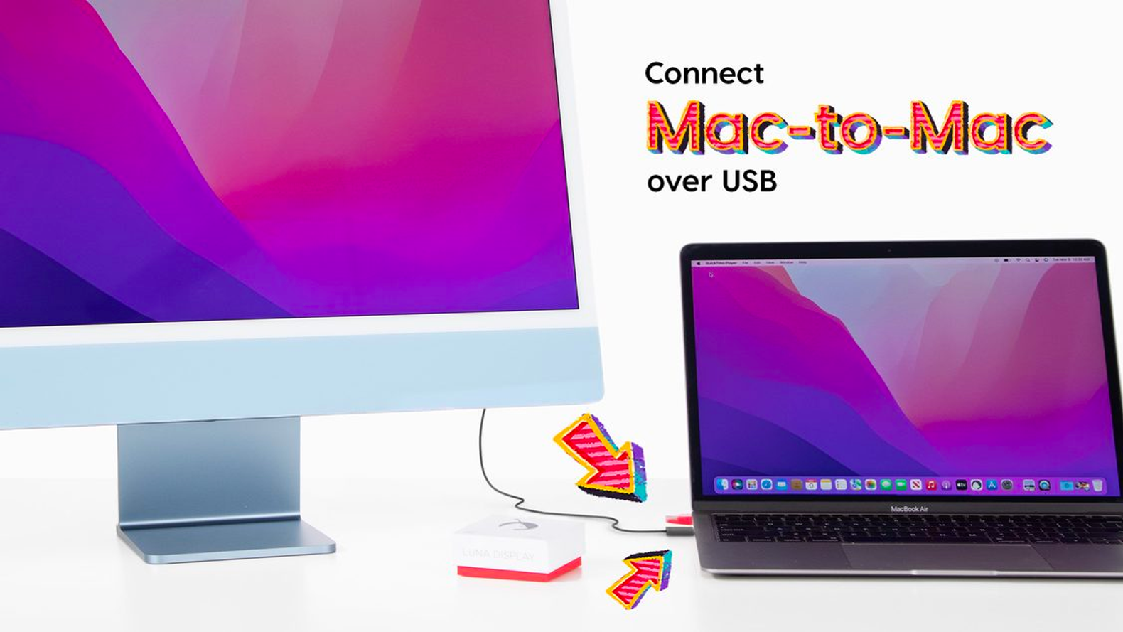 Luna Display gets peer-to-peer networking, Mac-to-Mac over USB 