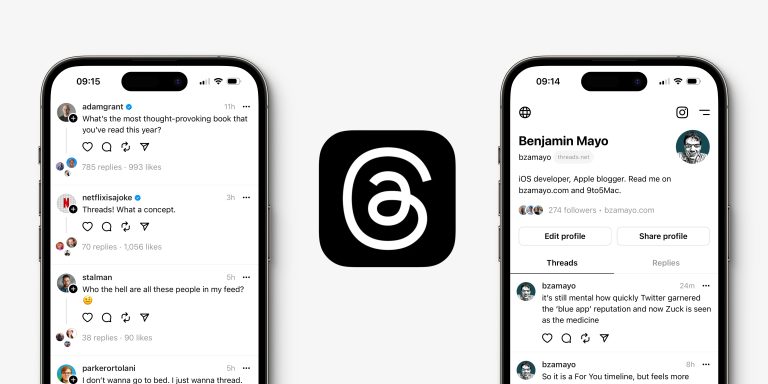 Threads on iPhone