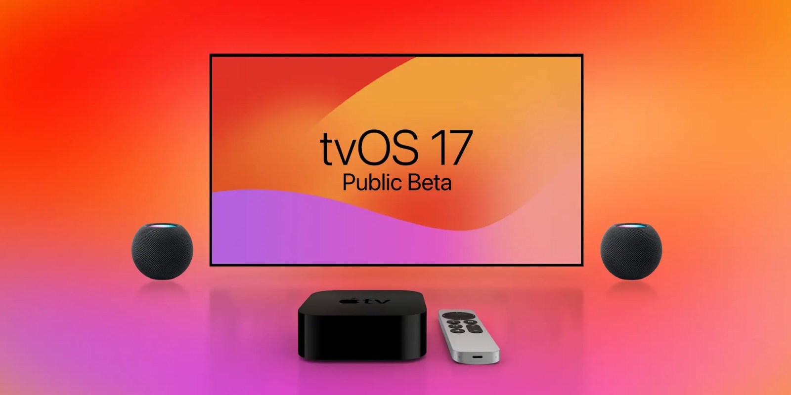 tvOS 17 public beta for Apple TV and HomePod