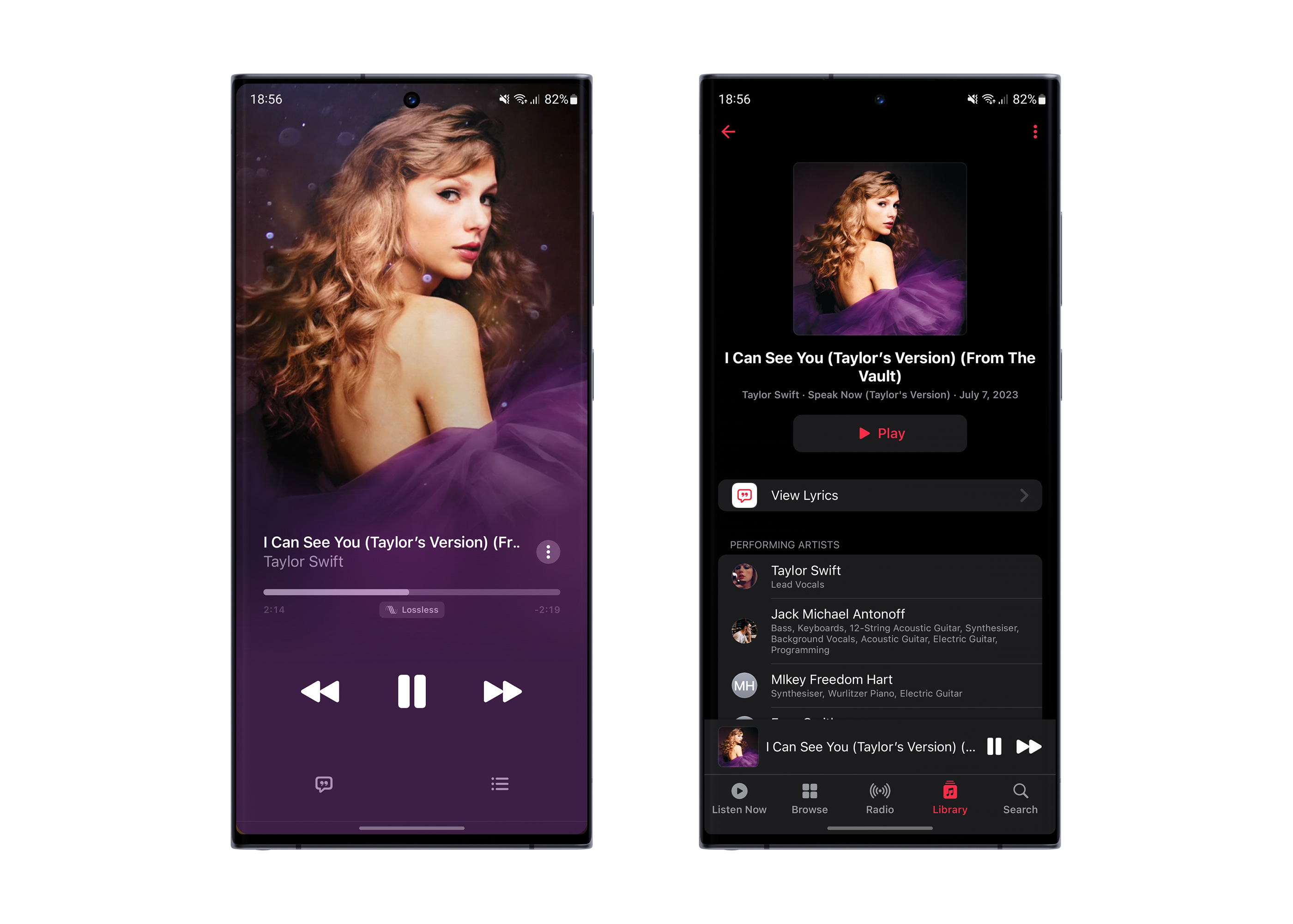 Novo Apple Music player do iOS 17 em breve no aplicativo Android