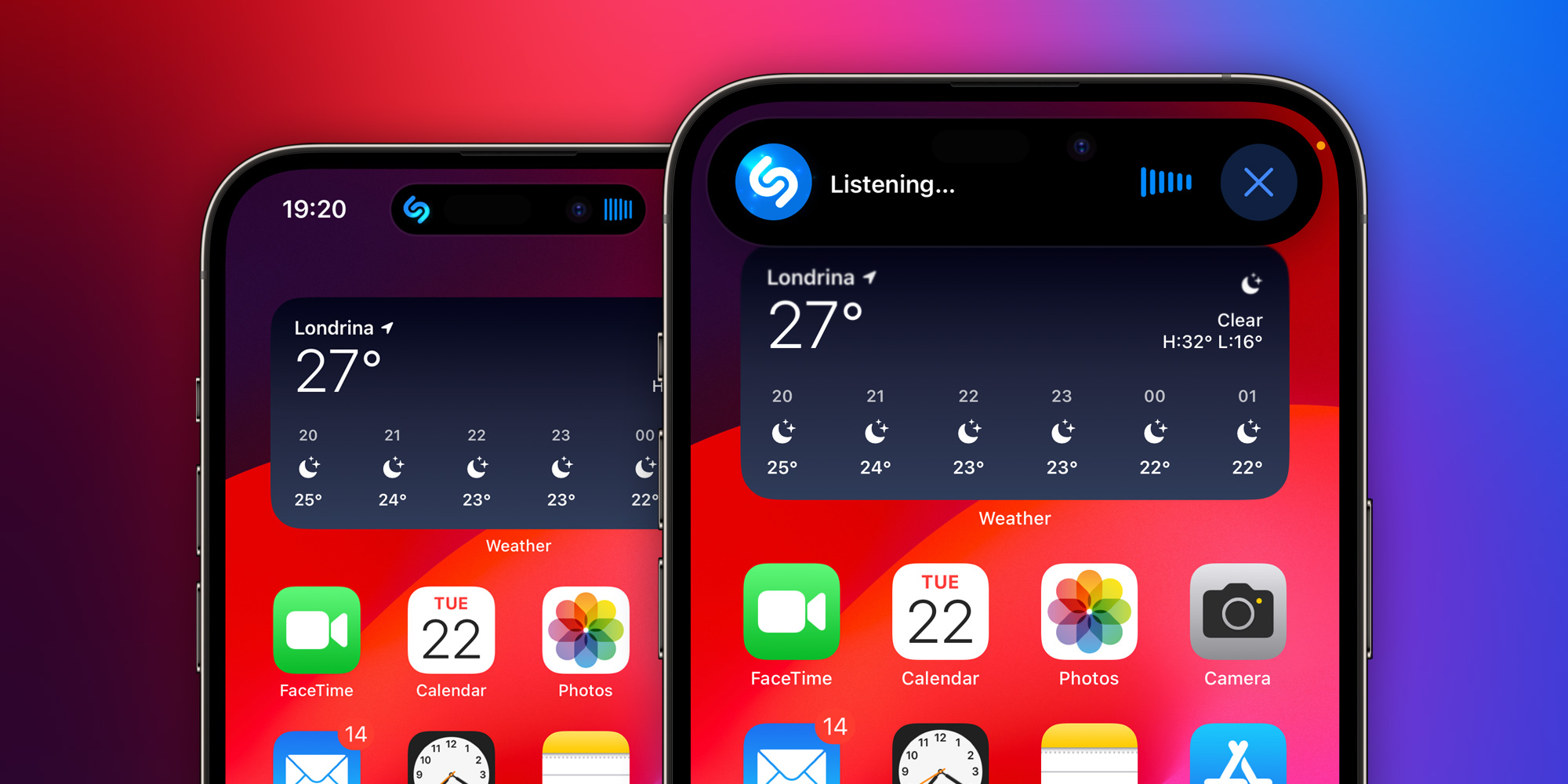 Shazam Dynamic Island iOS 17