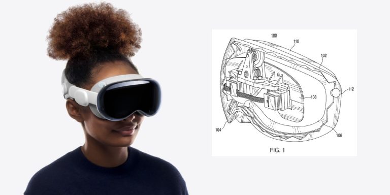 Working on Vision Pro | Patent image versus reality