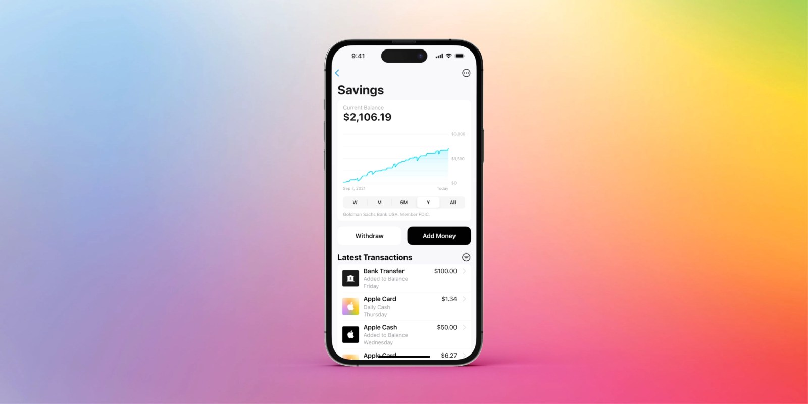 Apple Card's new high-yield Savings account is now available