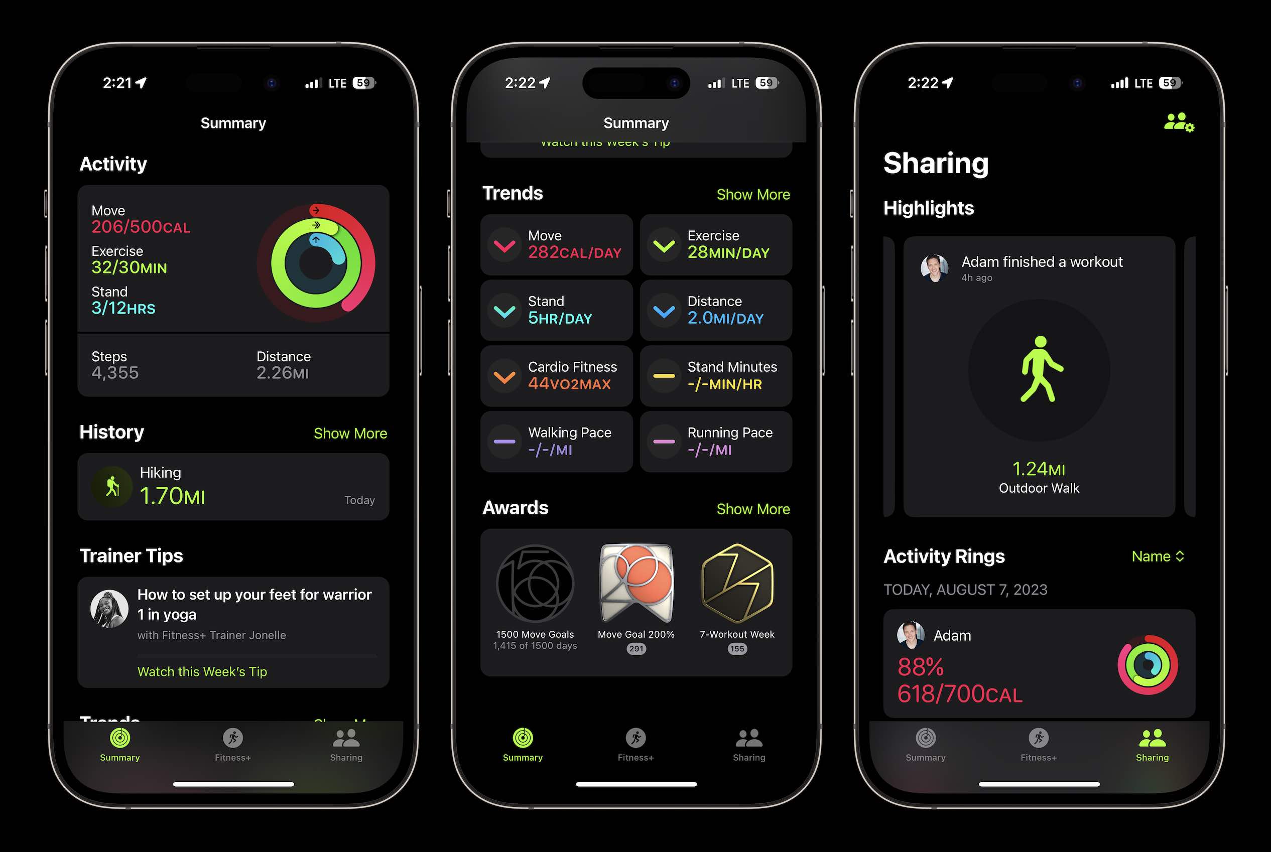 Apple workout best sale app iphone