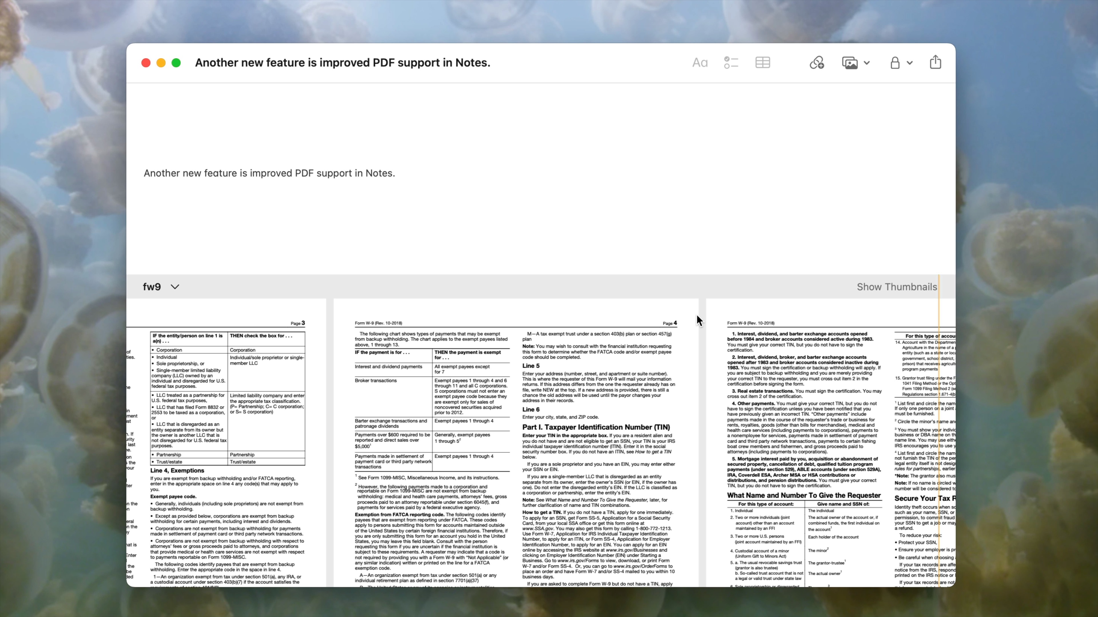 macOS Sonoma PDF updates