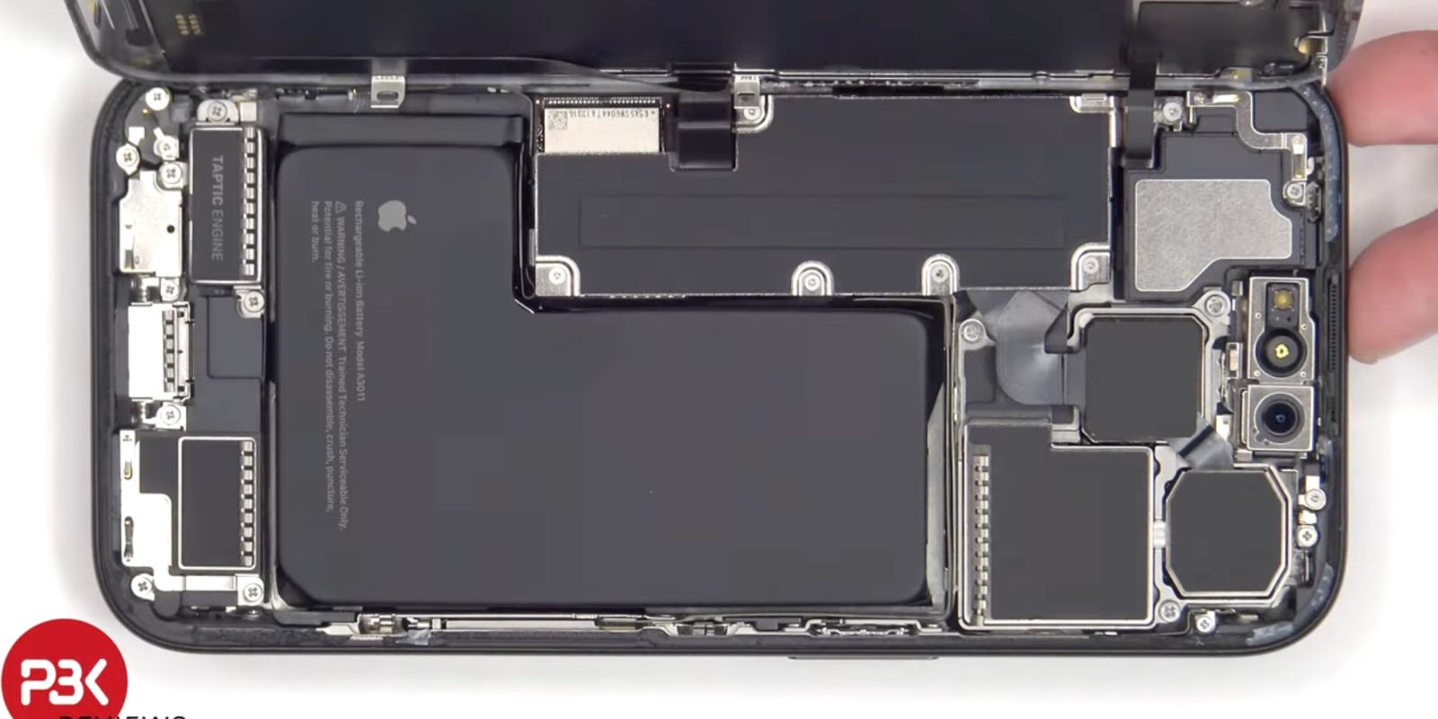 iPhone 15 Pro Packs a Bigger Battery Than iPhone 14 Pro, Reveals Teardown