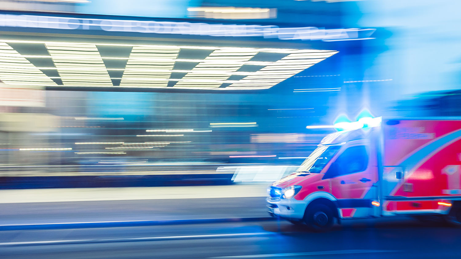 Crash Detection accuracy | Motion-blurred photo of ambulance