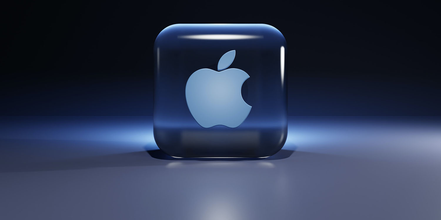 Digital Markets Act antitrust law | Apple logo in rendered glass slab