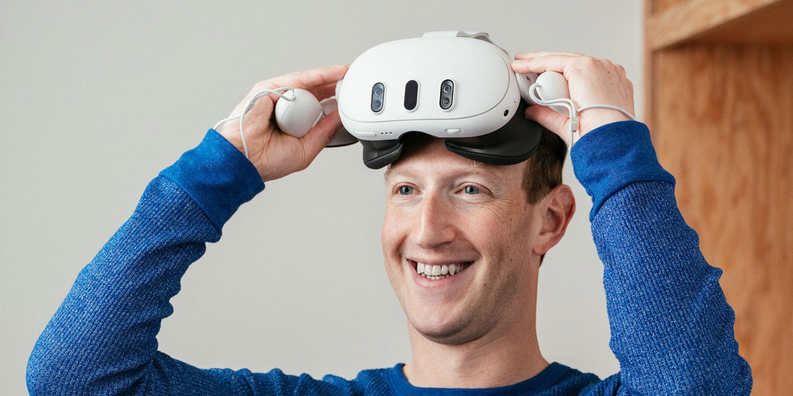 Mark Zuckerberg Meta Quest Apple Vision Pro headset