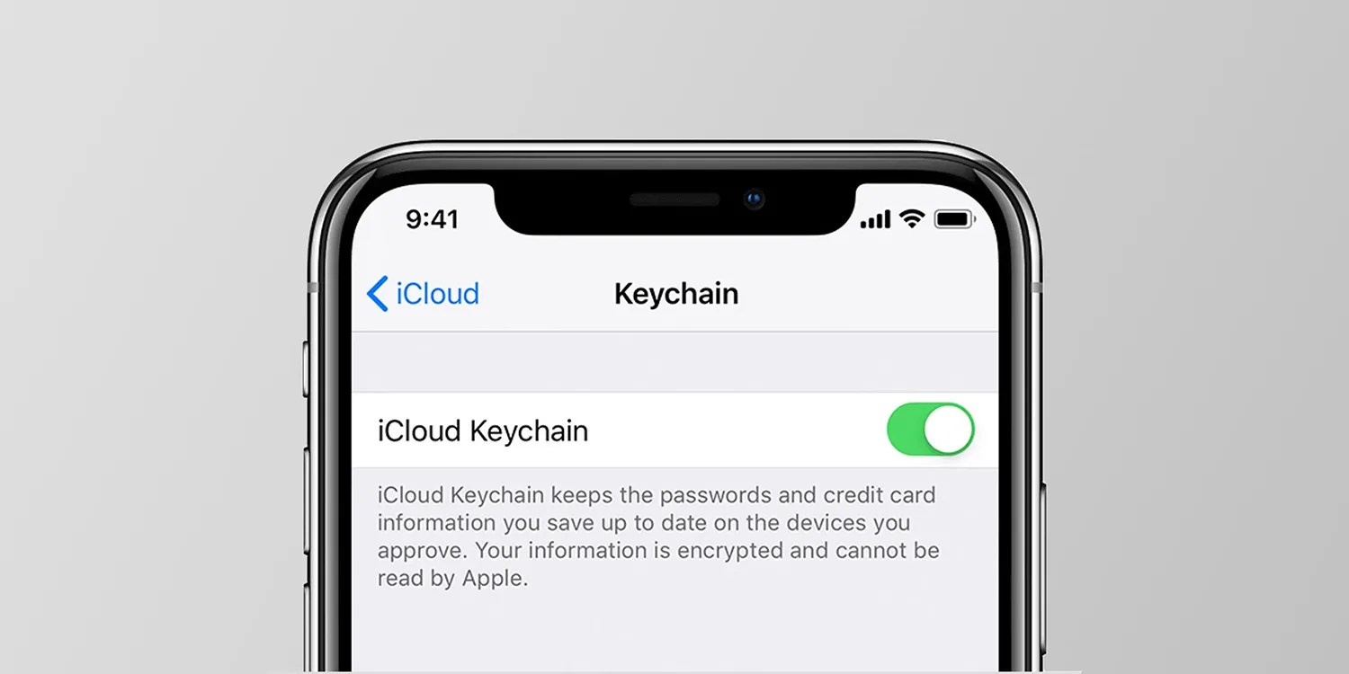 iCloud Keychain issues | Screengrab of feature toggled on