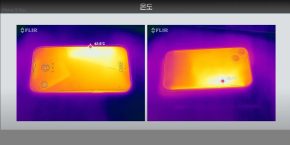 iPhone 15 overheating | Infrared images of an iPhone 15 Plus