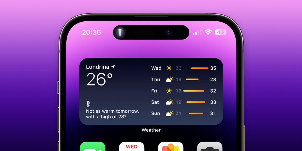 iOS 17.1 lleva el indicador de linterna Dynamic Island al iPhone 14 Pro y al iPhone 15