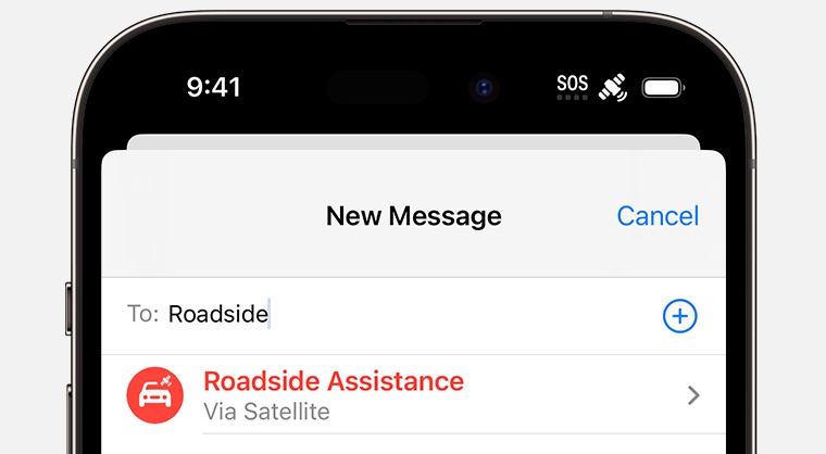 Roadside Assistance - Roadside Assistance via satellite on iPhone 14 and iPhone 15 now works with both AAA and Verizon