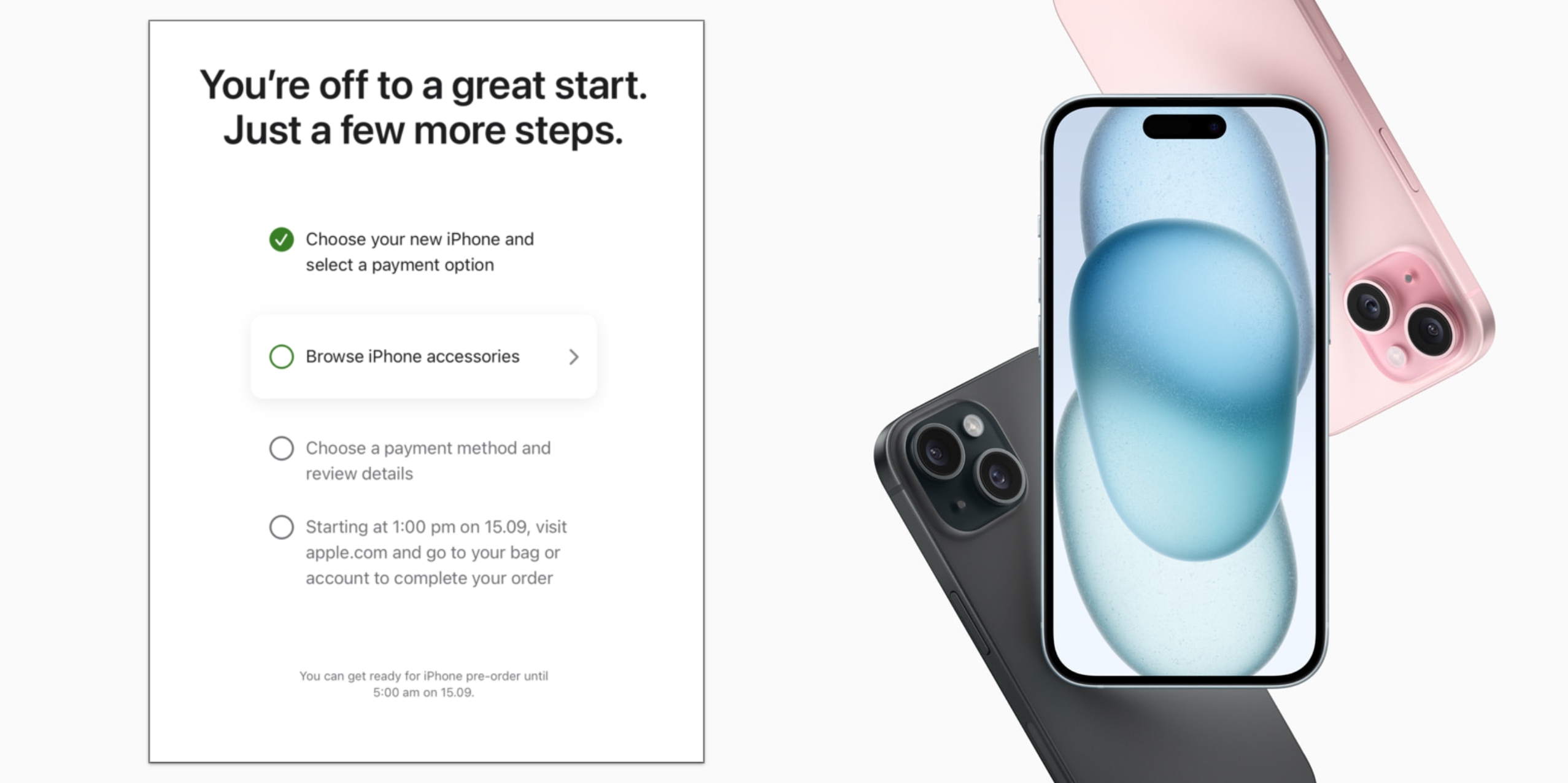 You can now prepare your payment method in advance of iPhone 15 preorders  tomorrow - 9to5Mac