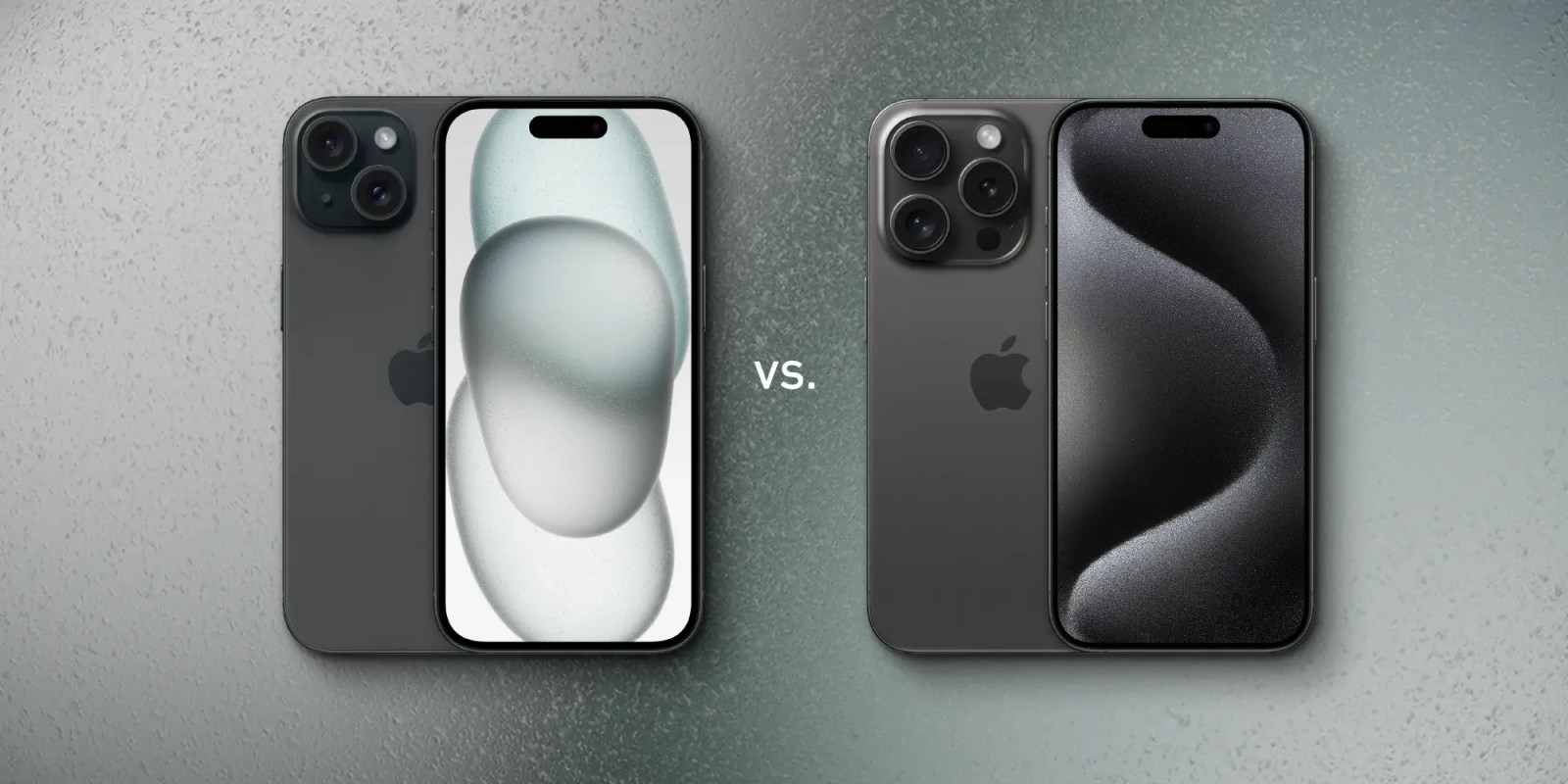 iPhone 15 と 15 pro の比較