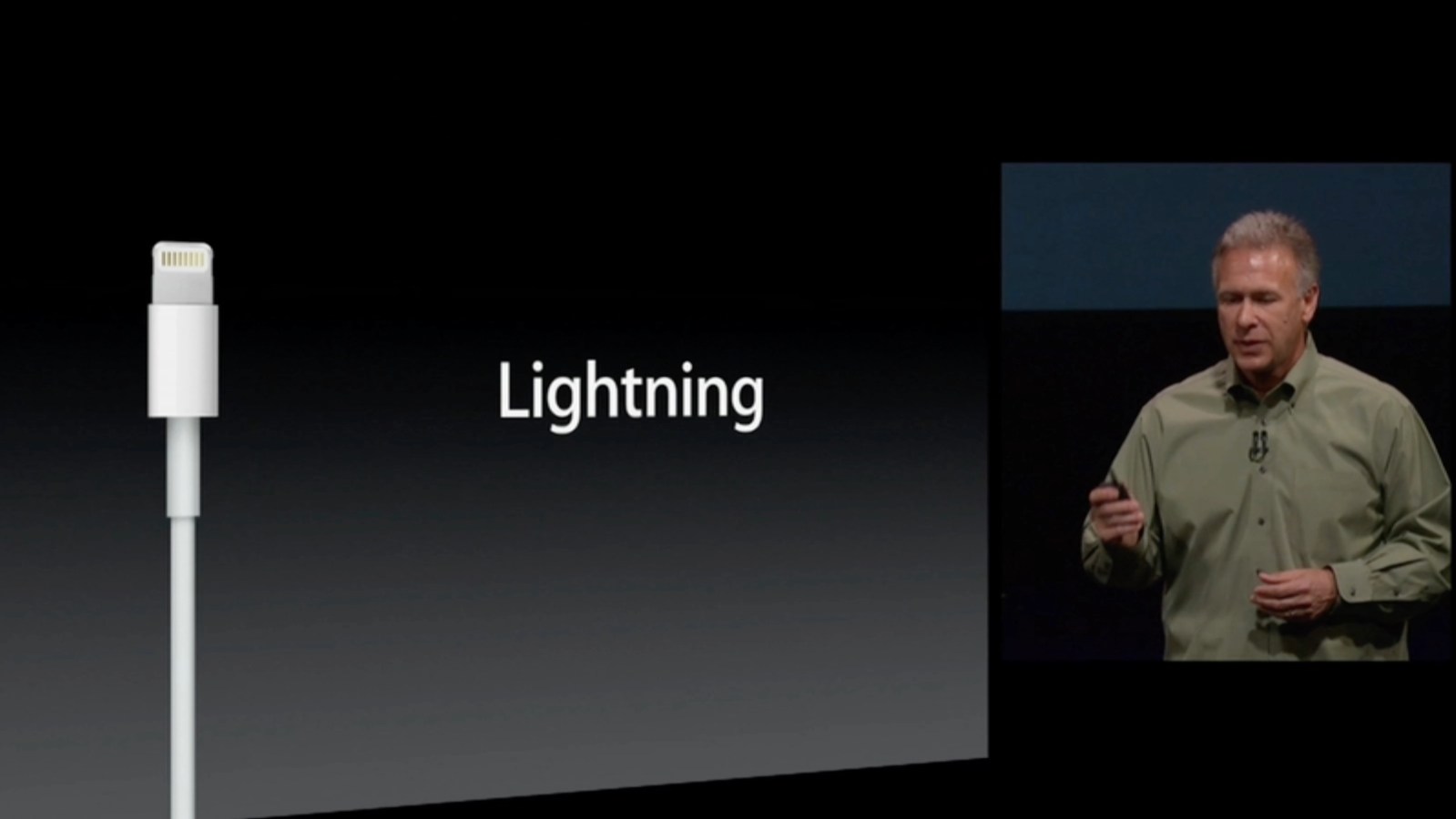 Lección de historia: vea a Phil Schiller presentar el conector Lightning antes de que el iPhone 15 pase a USB-C