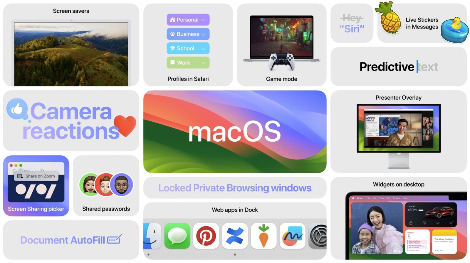 macOS Sonoma traz novos recursos para aumentar a produtividade e a