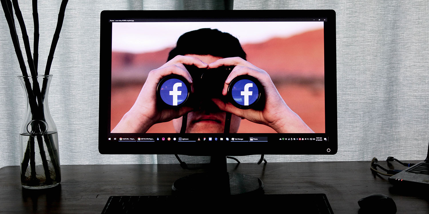 Americans concerned about personal data | Binoculars with Facebook logo