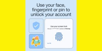 WhatsApp passkeys | Promo image