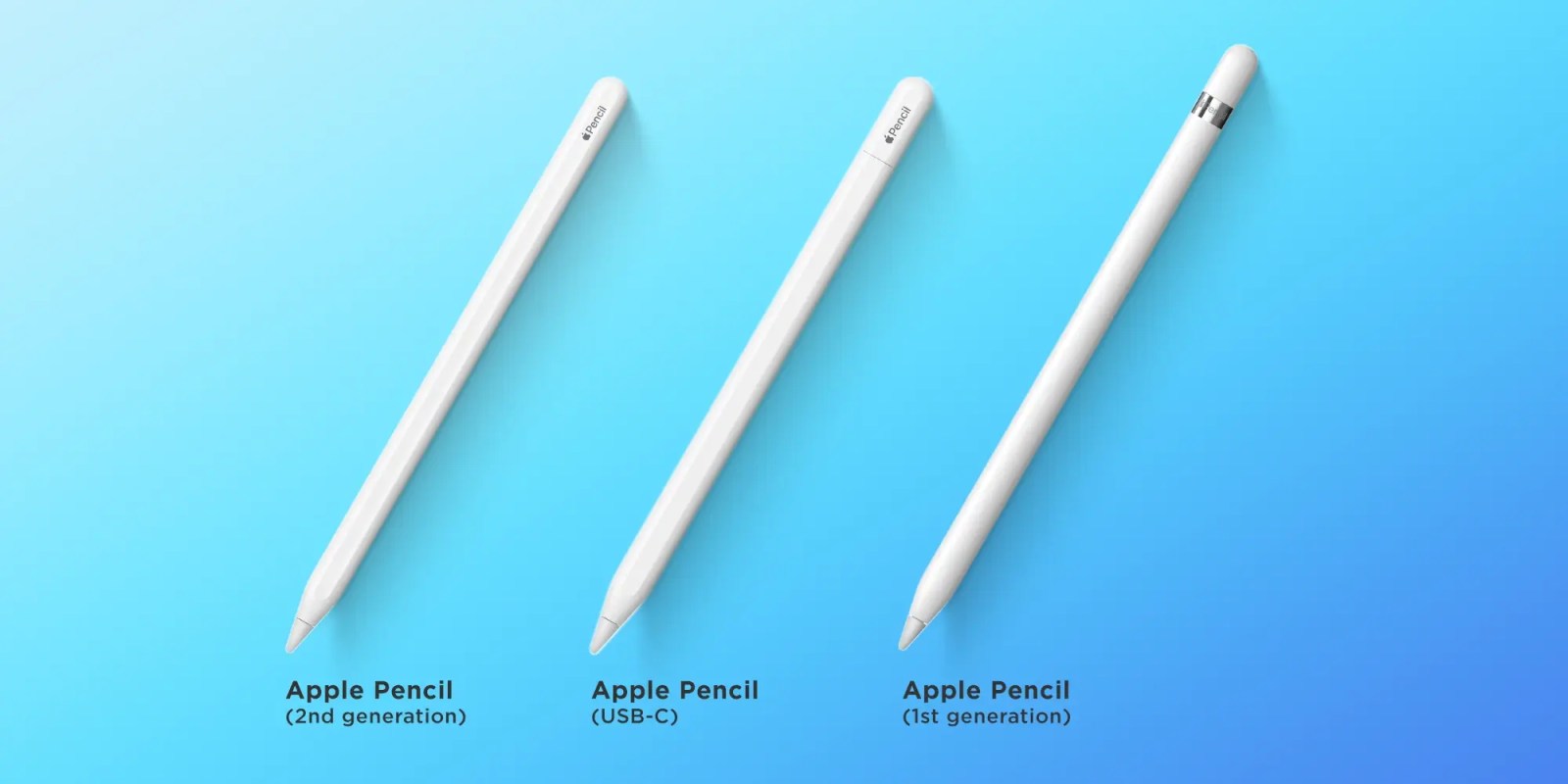 Apple Pencil USB-C contre Apple Pencil 2