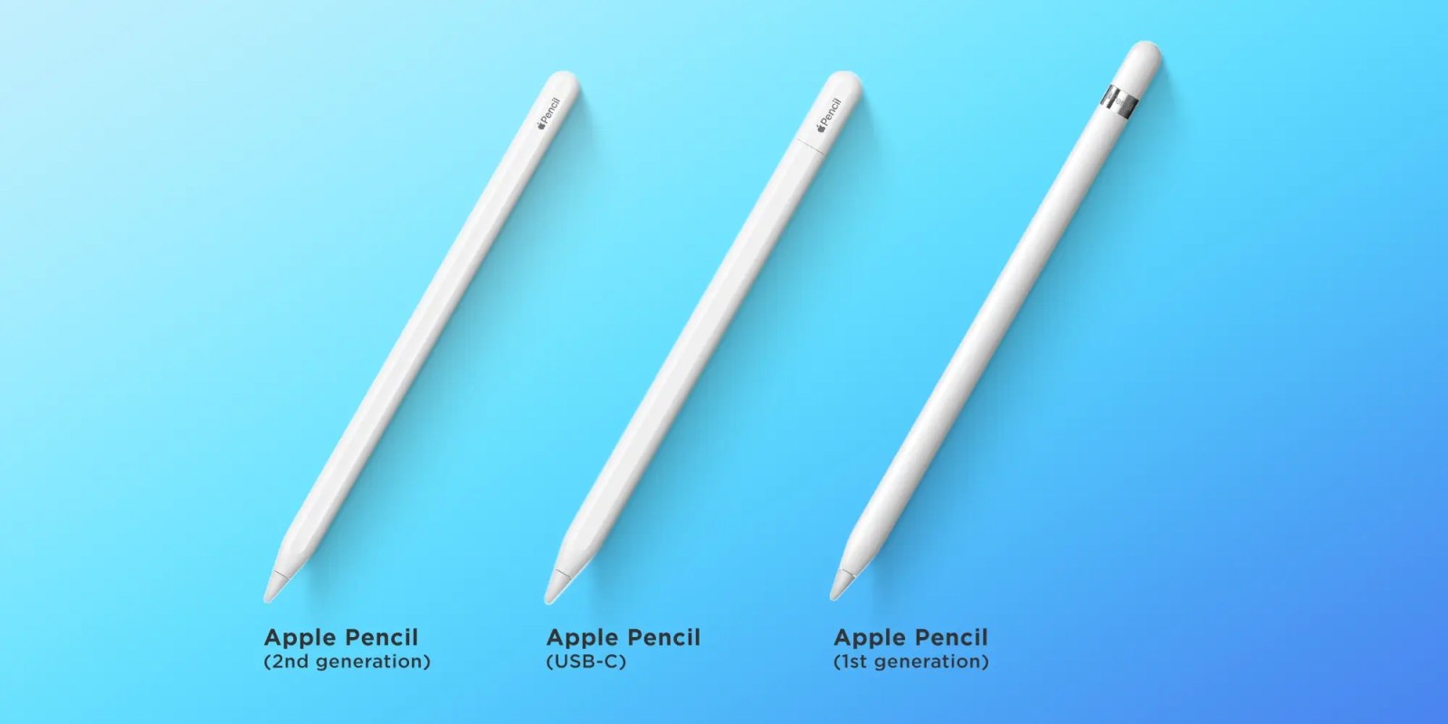 Apple Pencil USB-C در مقابل Apple Pencil 2