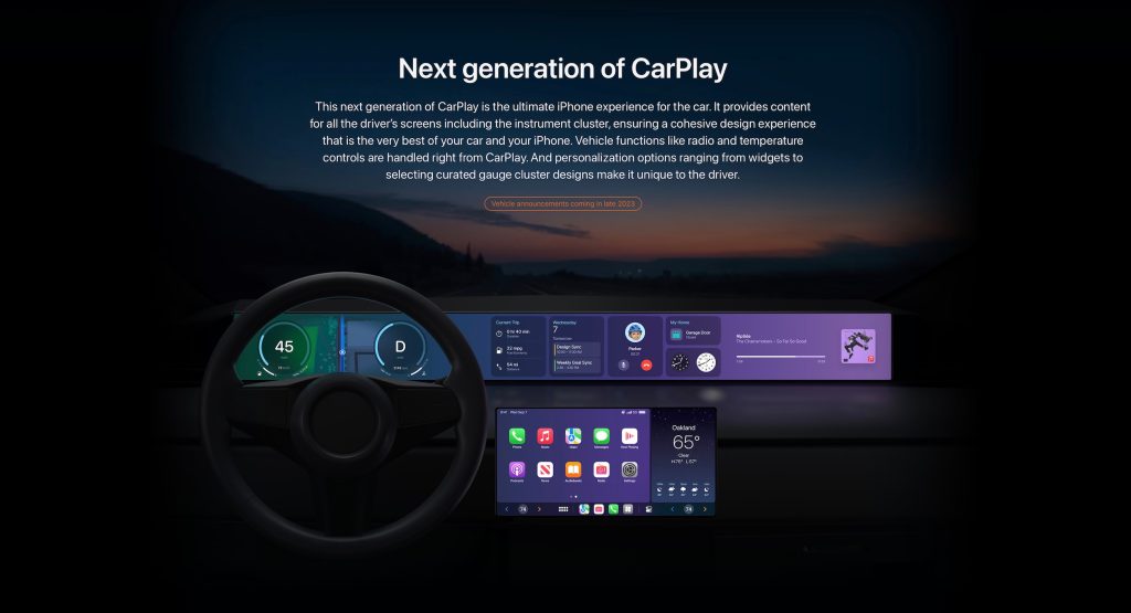 Apple still says the first cars with next-gen CarPlay will be