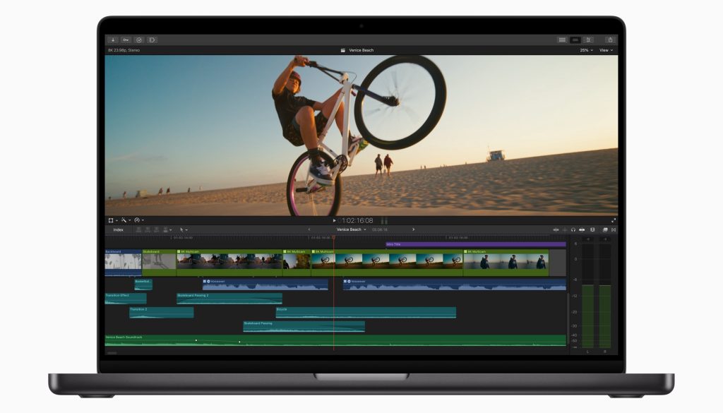 Chronologie à défilement automatique dans Final Cut Pro 10.7