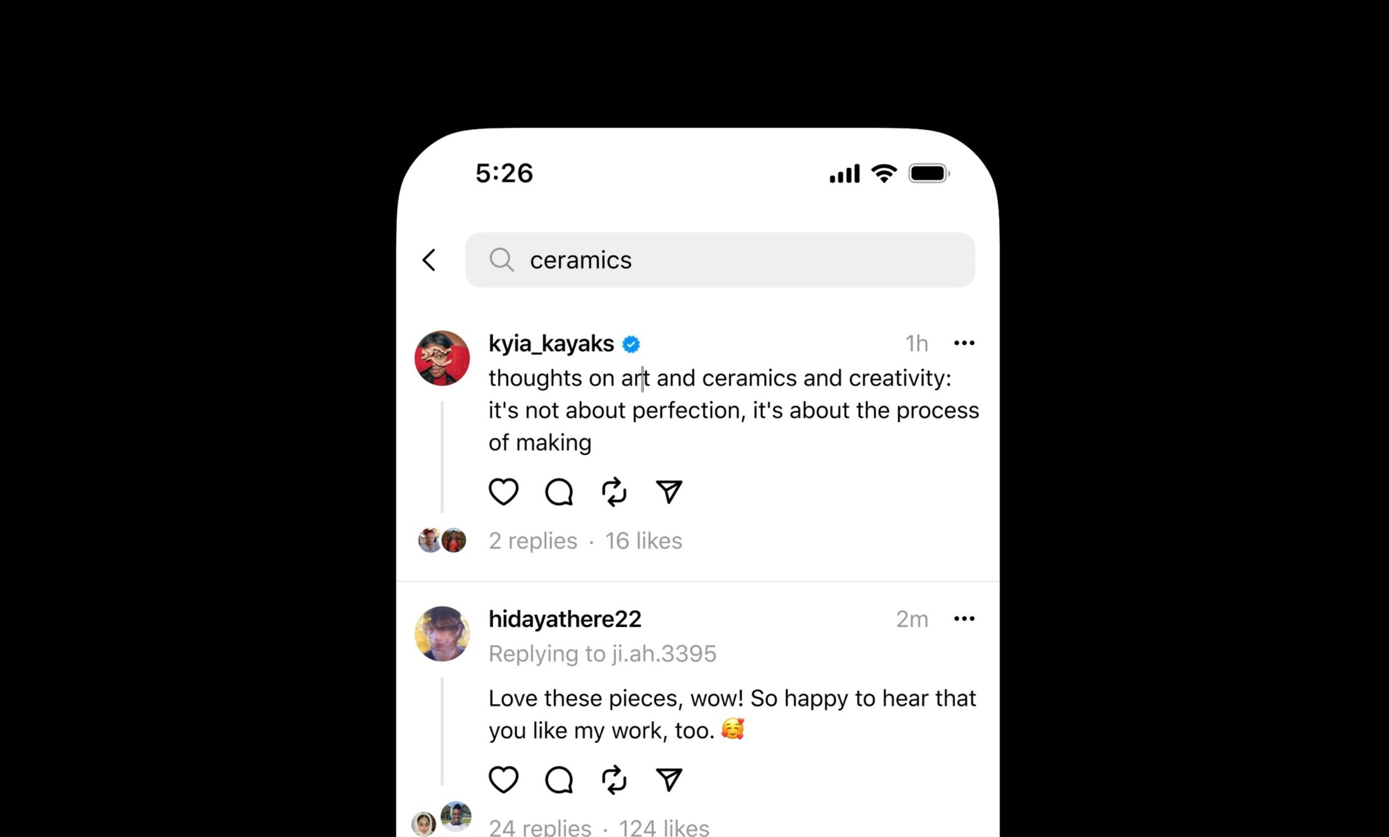 Threads расширяет функцию «поиска по ключевым словам» для пользователей по всему миру