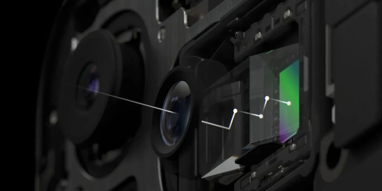 Tetraprism lens assembly